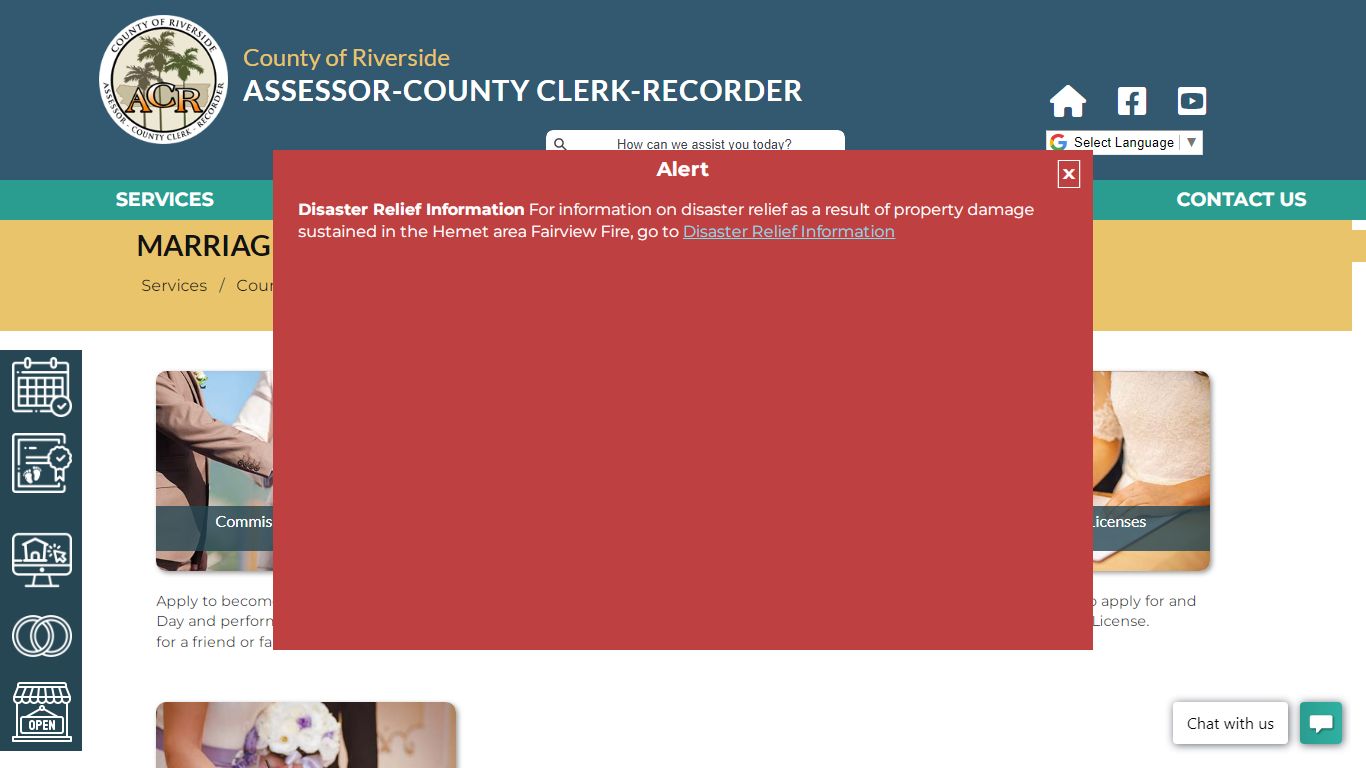 Riverside County Assessor - County Clerk - Recorder - Marriages